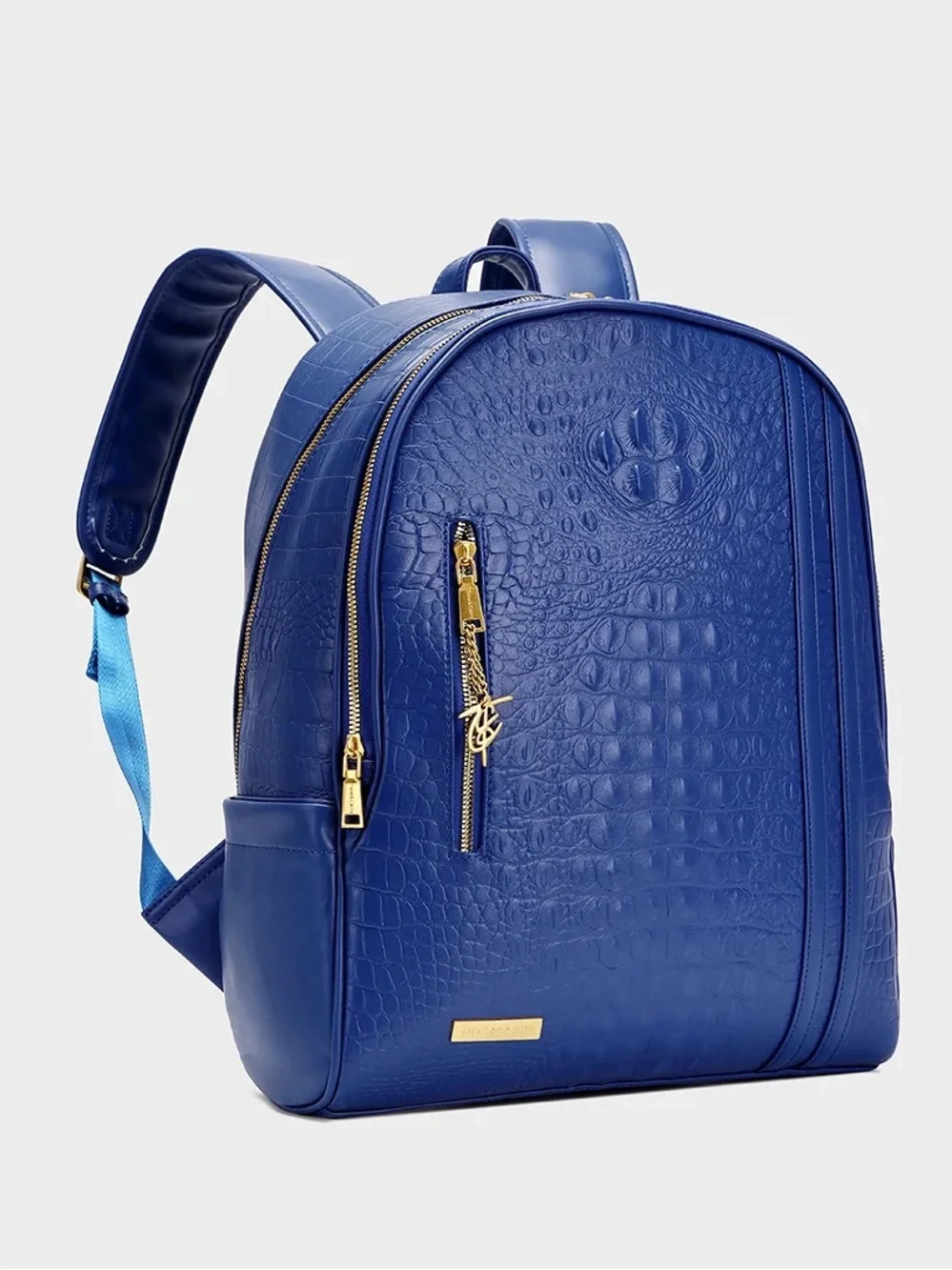 Tote&Carry Statement Traveler Royal Blue Croc Backpack